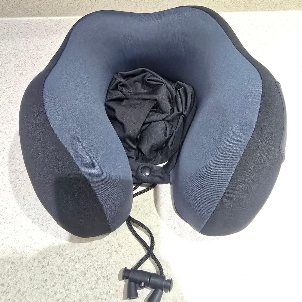 Spyder black neck travel pillow